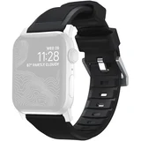 Rugged Strap Black Connectoor Silver 42 /44 /45 /49mm