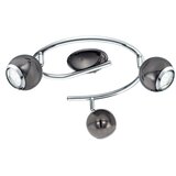 Eglo bimeda reflektor/3, led, gu10, 3x3w, 3x240lm, nikl crni/krom | shoptok.hr