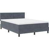  Krevet sa uzicom s madracem tamno siva 140x200 cm baršun | shoptok.hr