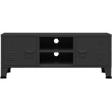 vidaXL Industrijski TV ormarić crni 105 x 35 x 42 cm metalni | shoptok.hr