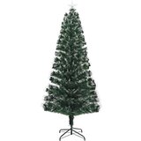 vidaXL Umestno božično drevo z dekorativnimi lučmi Zelena 240 cm PVC | Shoptok.si