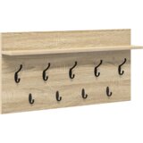 vidaXL Nadwyčajna obešalnik za plašče sonoma hrast 80 x 40 x 12 cm | Shoptok.si