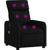 vidaXL Masažni naslanjač črno blago, (20922492) | Shoptok.si