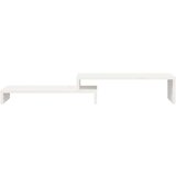 vidaXL Stojalo za zaslon bele barve (52-101)x22x14cm trdna borovina | Shoptok.si