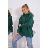 Kesi Insulated sweatshirt with side zipper dark green | Shoptok.si