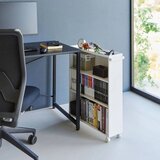 YAMAZAKI Bel kovinski regal na koleščkih 59x70x16 cm Tower – | Shoptok.si