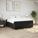  Krevet s oprugama i madracem crni 200x200 cm od tkanine | shoptok.hr