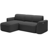 ELTAP Temno siva kotna sedežna garnitura iz tkanine bouclé (levi kot/z ležalnikom) Ume – | Shoptok.si