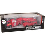  Set vatrogasnih vozila za igru sa čamcem na prikolici - crveni | shoptok.hr