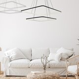  LED luster na sajli NIX LED/50W/230V crna | Eponuda.com