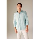 Defacto Modern Fit Italian Neck linen Long Sleeve Shirt cene