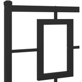  Kovinsko posteljno vzglavje črno 140 cm, (21142376) | Shoptok.si