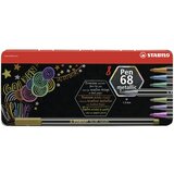 Stabilo Pen 68 Metallic kovinski set flomastrov, mešanih barv, 8 kos | Shoptok.si