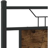  Posteljni okvir brez vzmetnice hrast 150x200 cm inženirski les, (21792616) | Shoptok.si