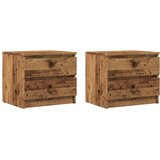  Noćni ormarići 2 kom staro drvo 50x40x43,5 cm konstruirano drvo | shoptok.hr