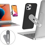 Techsuit sklopivi držač telefona za prijenosno računalo / monitor - srebrni | shoptok.hr