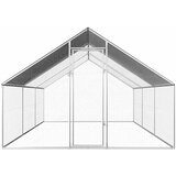 Vanjski kavez za kokoši od pocinčanog čelika 2,75 x 6 x 1,92 m | shoptok.hr