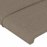  LED uzglavlje smeđesivo 203 x 16 x 118/128 cm od tkanine | shoptok.hr