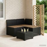  Dvosjedni vrtni sofa s jastucima u ratan izgledu PP Antracit | shoptok.hr