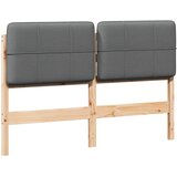 Tapecirani uzglavlje s uzglavljem Smeđa i svijetlosiva 160 cm | Eponuda.com