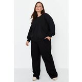 Trendyol Curve Black Wide-Cut Thin, Knitted Sweatpants Cijene