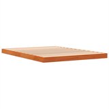 vidaXL Okvir kreveta voštano smeđi 135 x 190 cm od masivne borovine | shoptok.hr