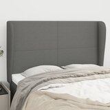 vidaXL Uzglavlje s ušima tamnosivi 147x23x118/128 cm od tkanine Cijene