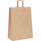  Papirnate vrećice 250 kom s ručkama smeđe 32x17x44 cm | shoptok.hr