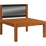  Vrtna srednja sofa s jastucima, drvo akacije i uže | shoptok.hr