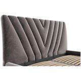Boxxx OBLAZINJENA POSTELJA 160 cm x 200 cm , tekstil temno siva | Shoptok.si