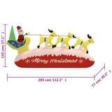  Božićni ukrasni Djed Mraz i sob na napuhavanje LED 145 cm | shoptok.hr