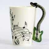  Muzička šolja Gitara, zelena drška Cene