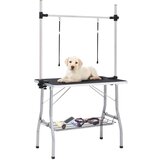 Podesivi stol za njegu pasa s 2 omče i košarom | shoptok.hr