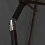  Zunanji senčnik z LED lučkami in jeklenim drogom 300cm antracit, (20610412) | Shoptok.si