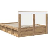  Konstrukcija postelje Oreh 150 x 200 cm Masivno borovo les, (5000104116) | Shoptok.si