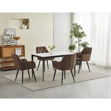  JORK stolica - smeđi baršun / crne noge x 1 | shoptok.hr