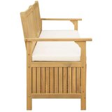  Klupa za pohranu s jastukom s pohranom 148 x 63 x 84 cm | shoptok.hr