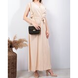Resti Beige women's maxi dress - Clothing | Shoptok.si