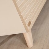 Roba Kremno bela/v naravni barvi otroška komoda v hrastovem dekorju s previjalnim pultom 110x98x75 cm Sidney – | Shoptok.si