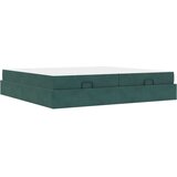  Konstrukcija postelje Temno zelena 200 x 200 cm Žamet, (5000069897) | Shoptok.si