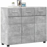  Kreveta s policom FLORIN Betonski sivi 88,5 x 30,5 x 73 cm | shoptok.hr
