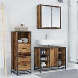  Set namještaja za kupaonicu 3 kom. Staro drvo 80 x 33 x 60 cm | shoptok.hr