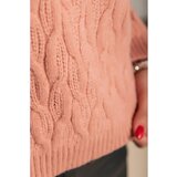 Fenzy pulover z visokim ovratnikom, roza | Shoptok.si