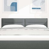 vidaXL vzglavje Komplet 2 Temno sivo Les Za postelje dolžine 140 cm | Shoptok.si