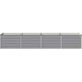  Povišeni vrtni krevet Siva 320 x 80 x 55 cm | shoptok.hr