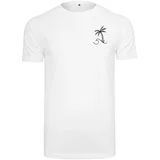 Mister Tee Men's T-shirt Palm Wave - white