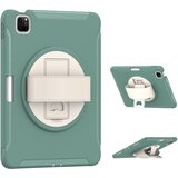NIKCORP Ovitek za iPad Pro 11" (1./2./3. gen) s 360-stopinjskim vrtljivim stojalom, držalom za pisalo in zaščito pred udarci, zelen, (5000138994) | Shoptok.si
