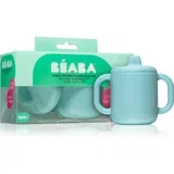 Silicone learning cup skodelica s pokrovčkom Blue 170 ml