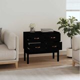  Konzolni ormarić crni 90 x 40 x 78 cm od masivne borovine | shoptok.hr