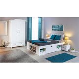 Livetastic omara za oblačila reutte, bela, masiven bor | Shoptok.si